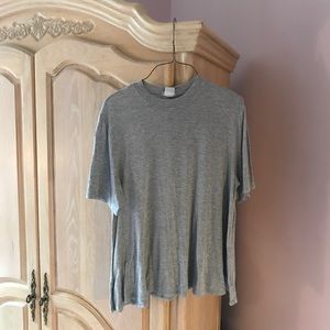 UO Gray mock neck tee